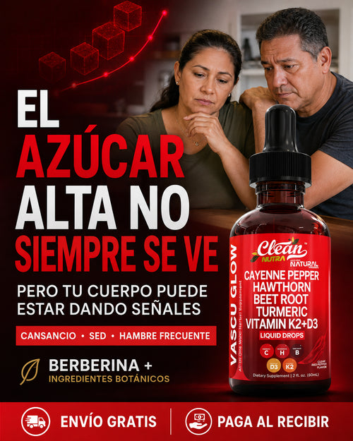 VascuGlow™ Berberina: Controla el Azúcar, Protege tu Corazón y recupera la vitalidad y bienestar